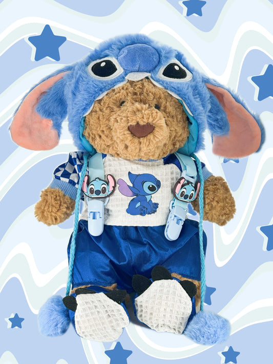 Medium Bartholomew bear clothes outfits - Blue Alien 5-Piece Set