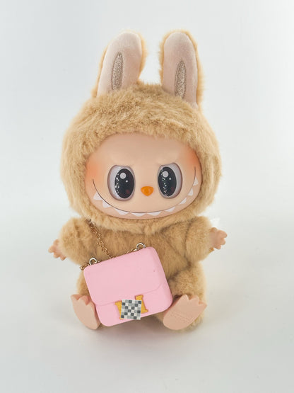 4inch bag charm cute custom bags -  pink luxury H logo bag - 0531B03