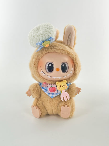 4inch bag charm cute custom clothes outfits - Chef Hat and Neck Scarf - 053153