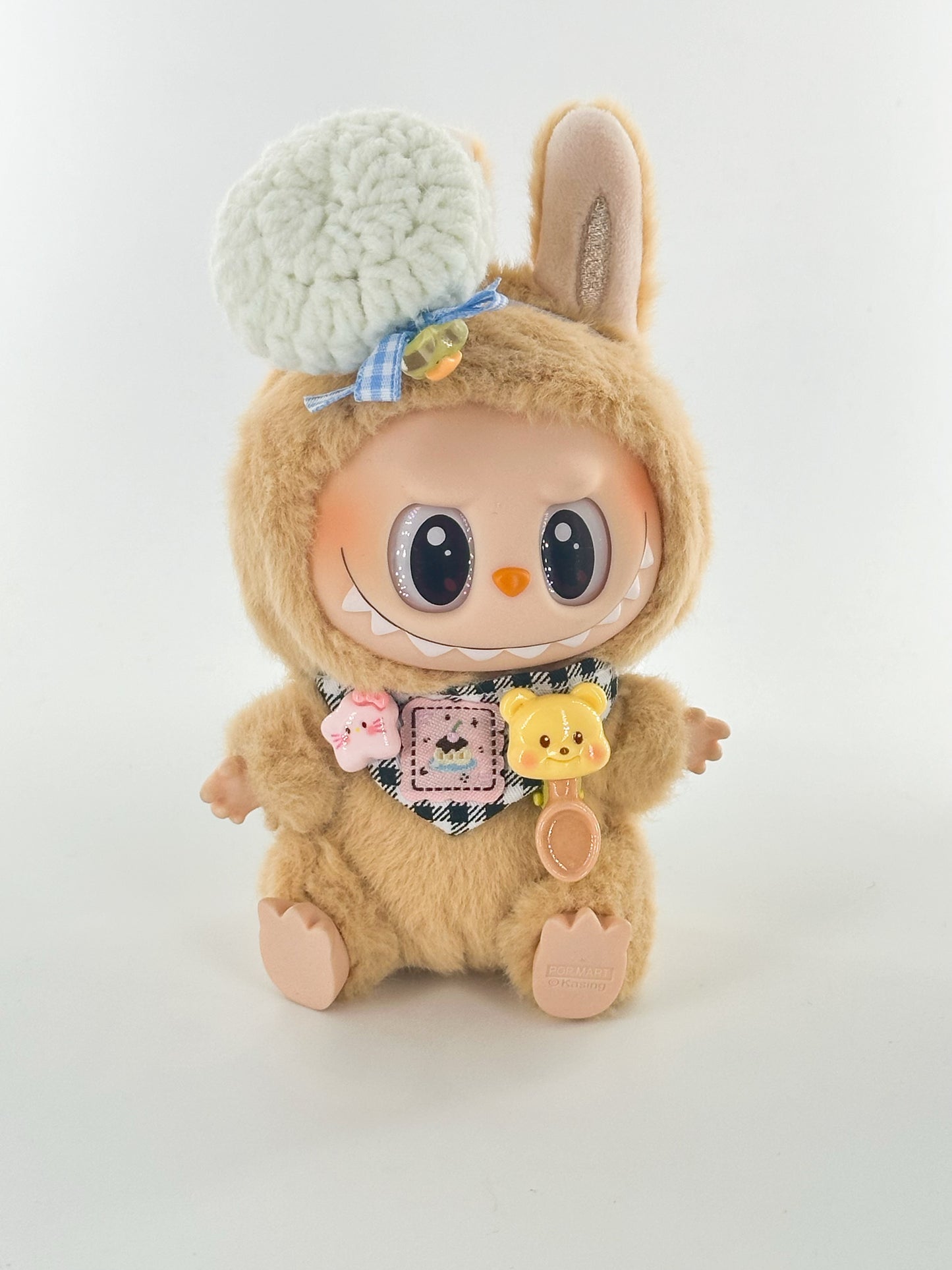4inch bag charm cute custom clothes outfits - Chef Hat and Neck Scarf - 053153