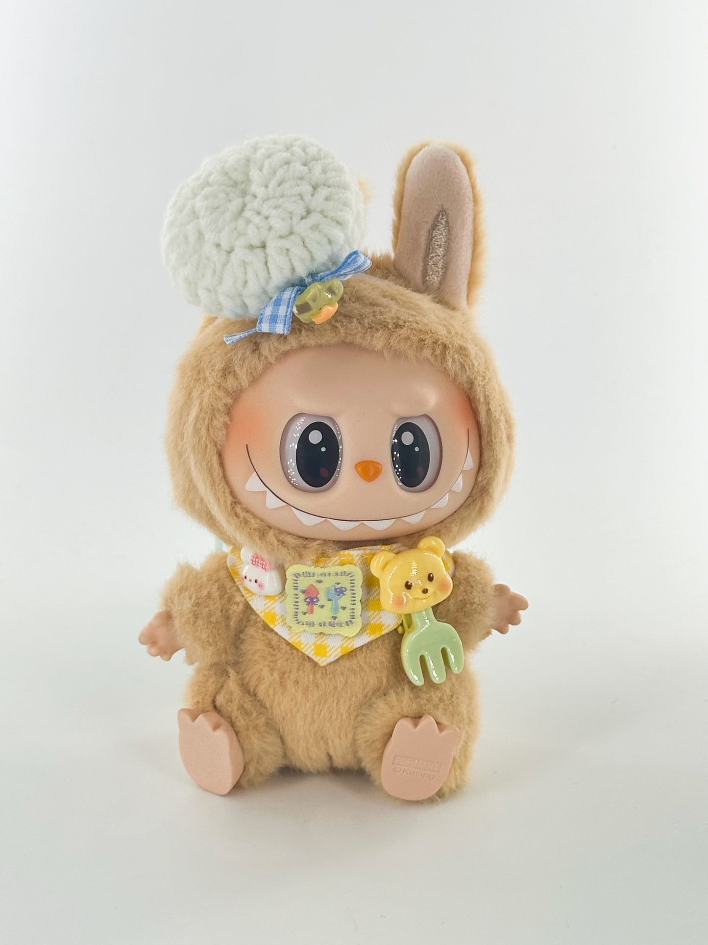 4inch bag charm cute custom clothes outfits - Chef Hat and Neck Scarf - 053153