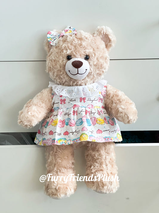 Build-A-Bear Standard plush clothing outfits - colorful donut dress