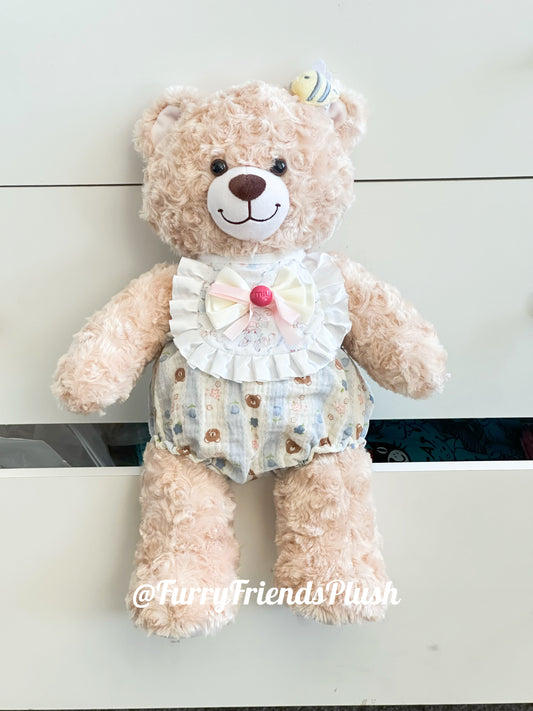Build-A-Bear Standard plush clothing outfits - blue pull-ups and bibs set