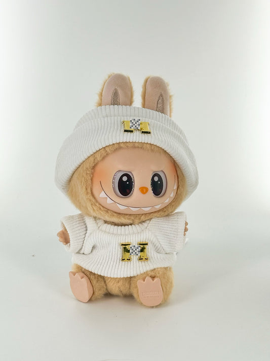 Labubu 4inch bag charm clothes outfits - H logo - 062361