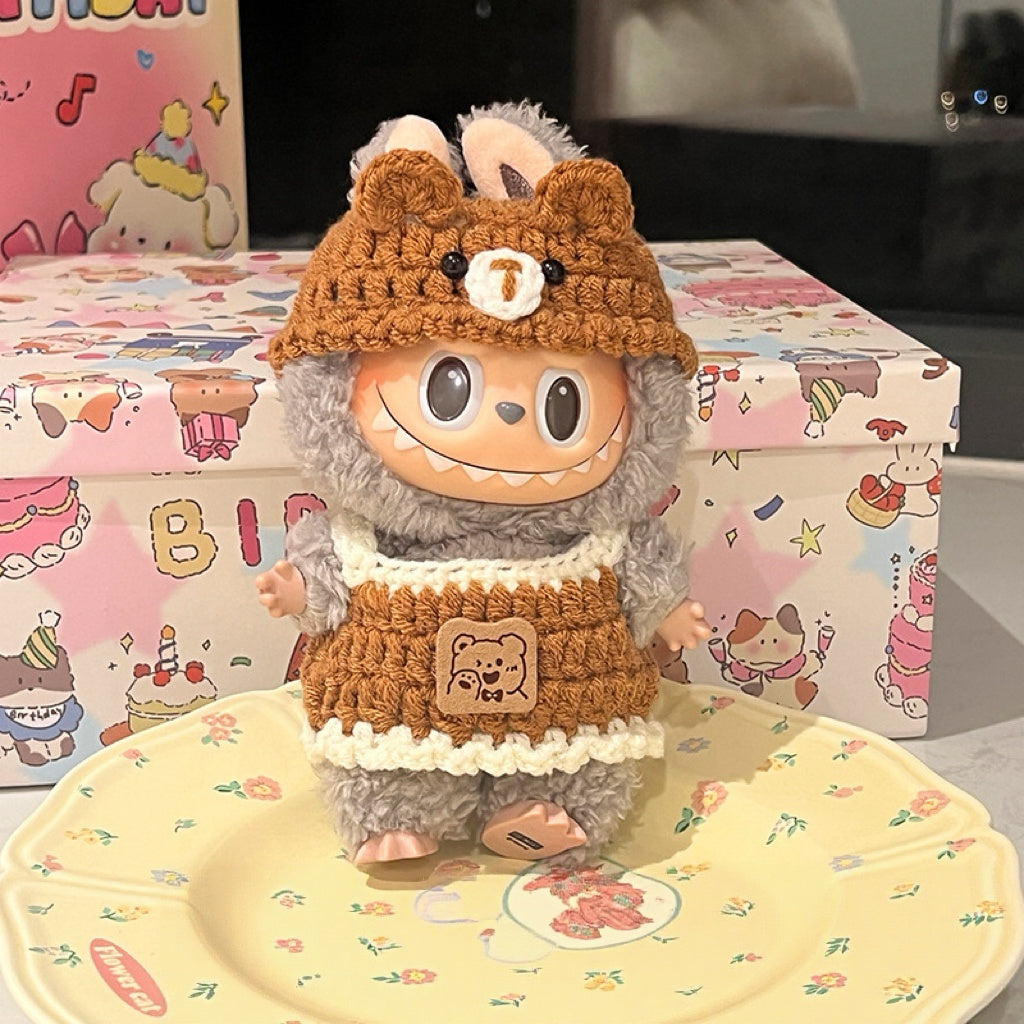 Labubu 4inch bag charm clothes outfits - MXM-05