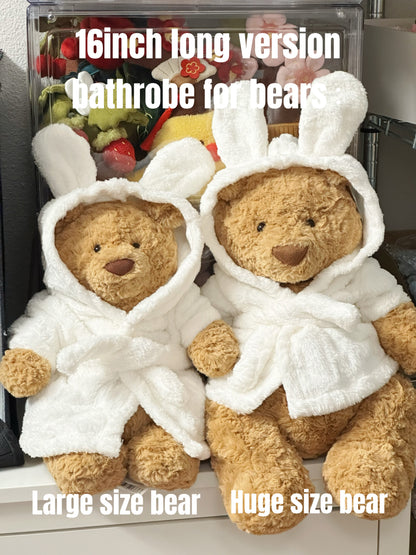 Bartholomew bear cute clothes outfits - bathrobe (medium/large/huge)