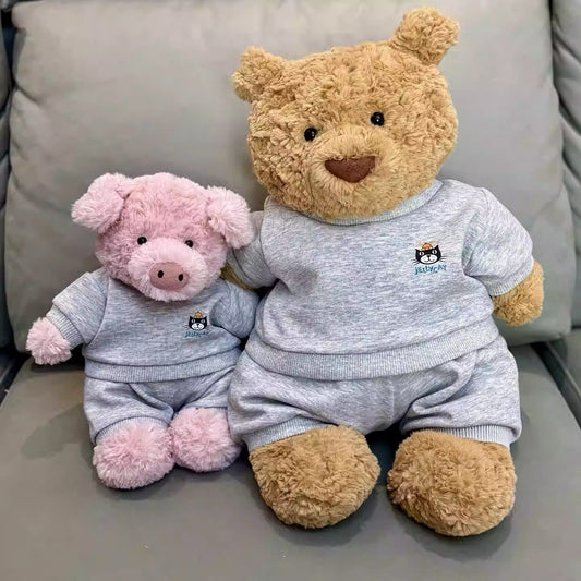 Bartholomew bear cute clothes outfits - Grey Hoodie Set