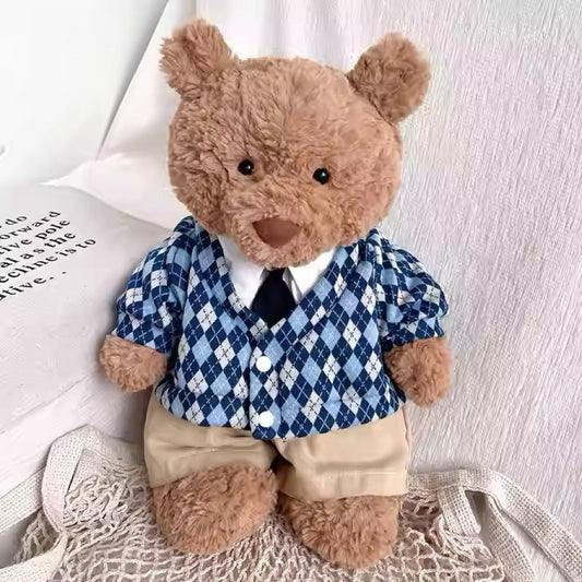 Bartholomew bear cute clothes outfits - Blue Cardigan Set