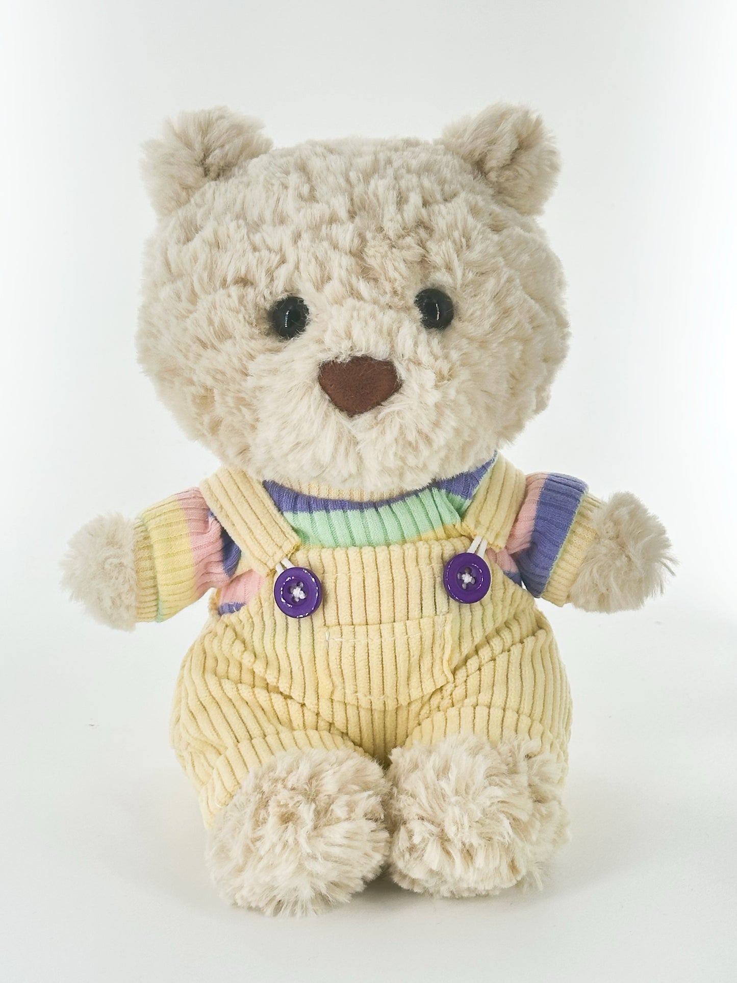 Bartholomew Bear Junior clothes outfits - Yellow T-Shirt & Overalls Set