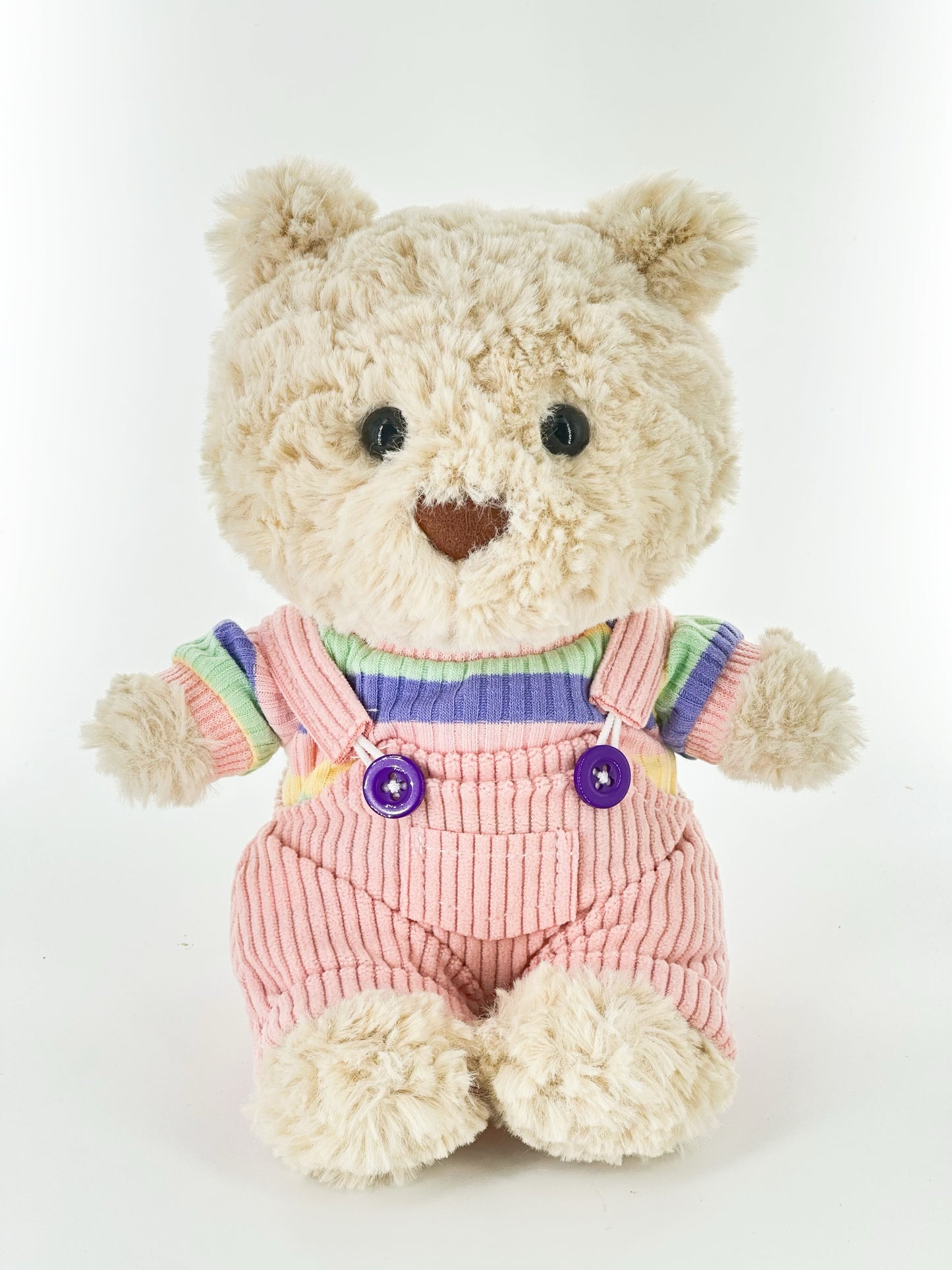 Bartholomew Bear Junior clothes outfits - Pink T-Shirt & Overalls Set