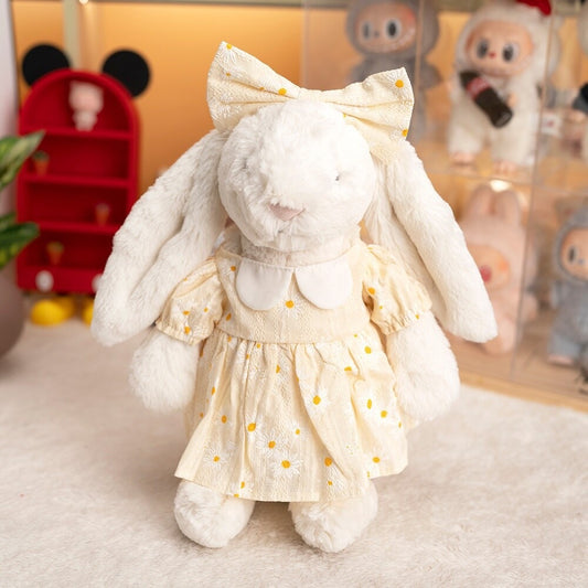 Yellow Daisy Dress for Bartholomew Bear Plush – 10-Inch Outfit