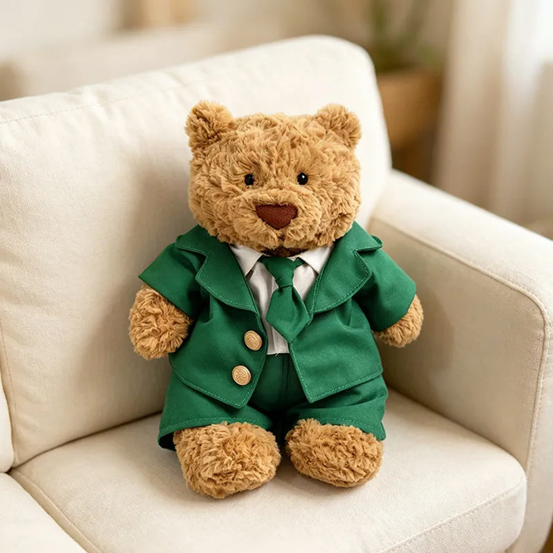 Green Gentleman Formal Outfit for Bartholomew Bear Plush – 10-Inch Outfit