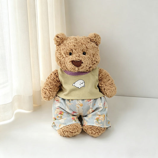 Light Green Seal and Puppy Adventure Outfit for Bartholomew Bear Plush – 10-Inch Outfit