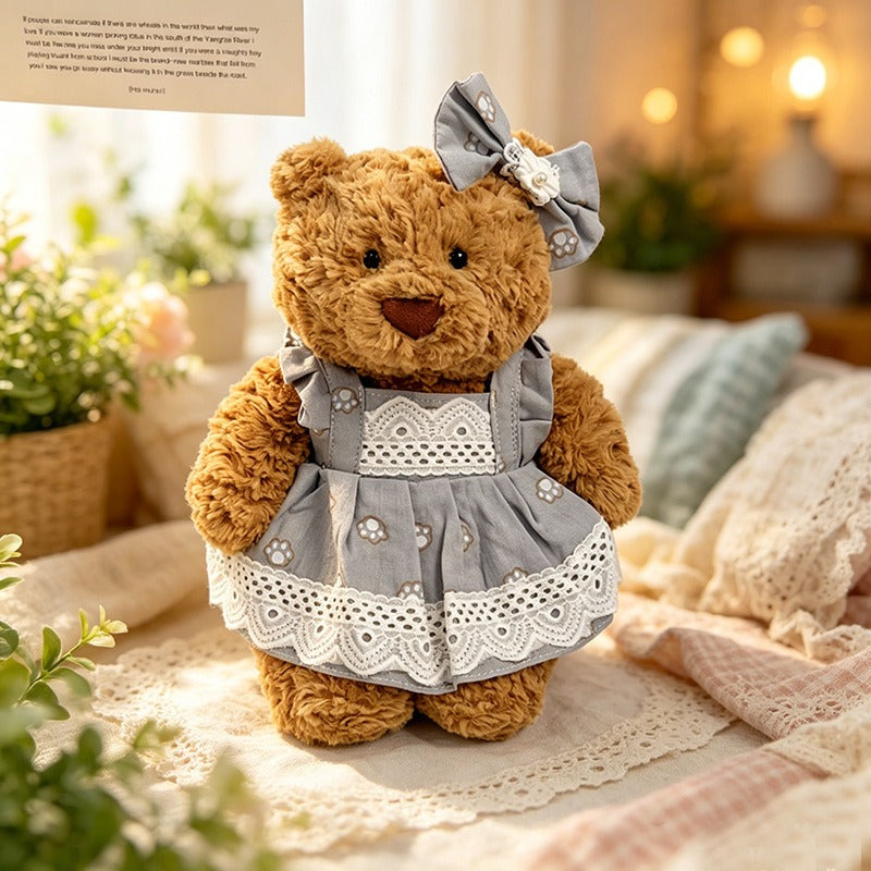 Medium Bartholomew bear clothes outfits - Blue Bear Paw Dress