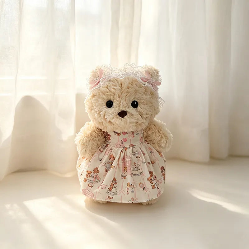 Pink Lolita Dress for Bartholomew Bear Plush – 7-Inch Outfit