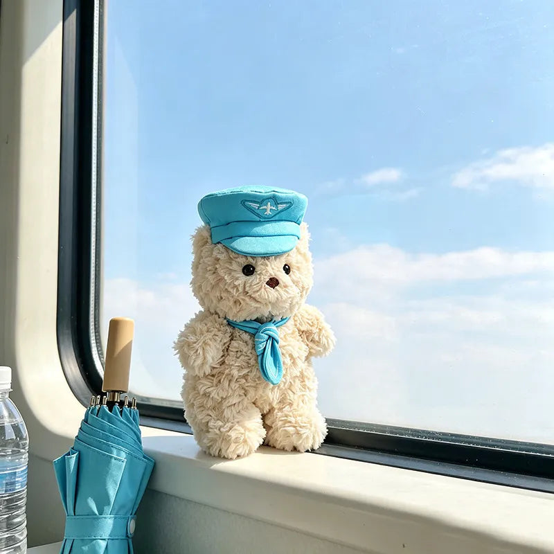 Bartholomew Bear Junior clothes outfits - Pink/Blue Airline Captain Outfit