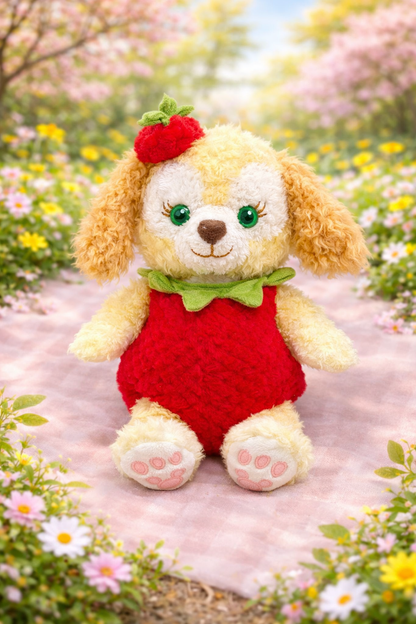 Light Leaves Strawberry Costume for Bartholomew Bear Plush – 10-Inch Outfit