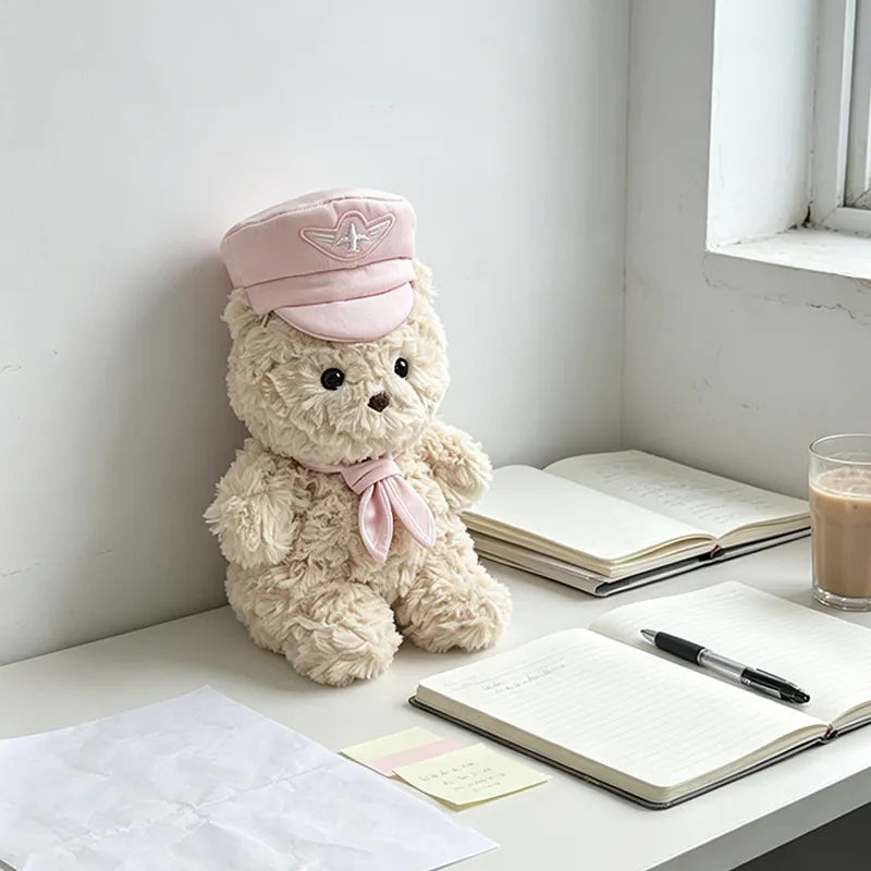 Bartholomew Bear Junior clothes outfits - Pink/Blue Airline Captain Outfit