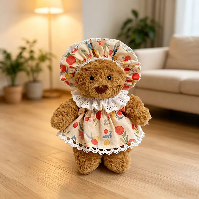Tiny Bartholomew Bear clothes outfits - Spring Berry Dress