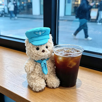 Bartholomew Bear Junior clothes outfits - Pink/Blue Airline Captain Outfit