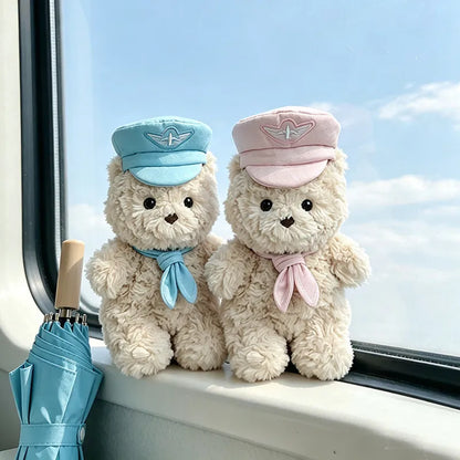 Bartholomew Bear Junior clothes outfits - Pink/Blue Airline Captain Outfit