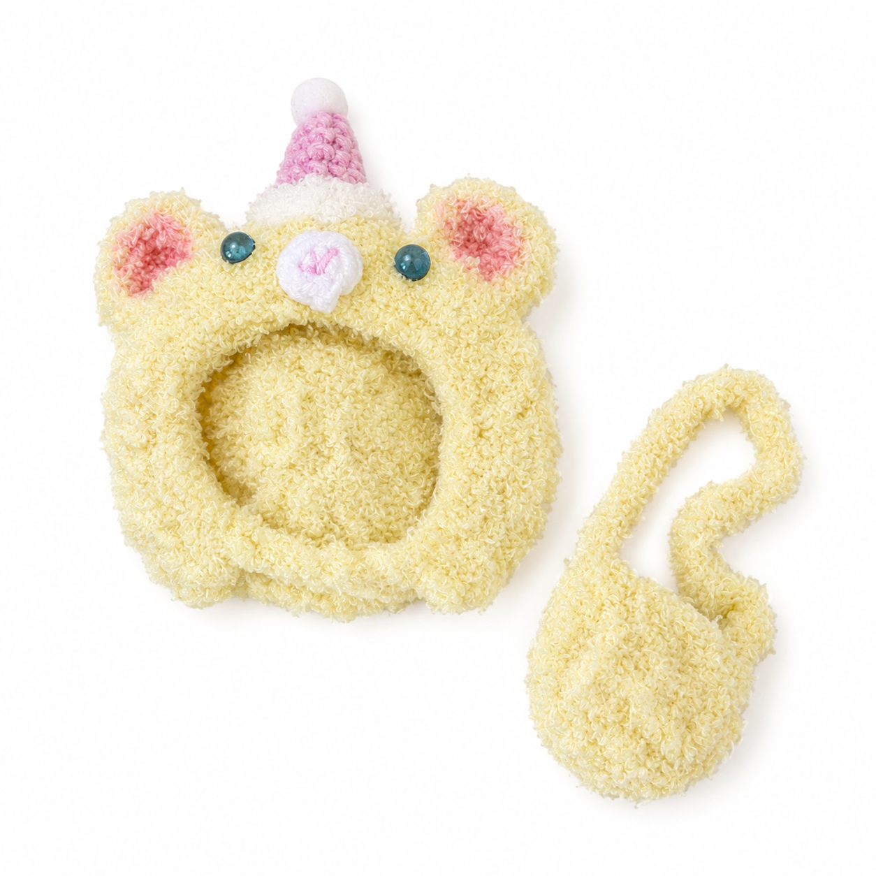 Amusable peanut/Small peanut penguin outfit - Bear Hood & Crossbody Bag Set