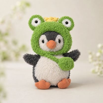 Amusable peanut/Small peanut penguin outfit - Frog Hood & Crossbody Bag Set
