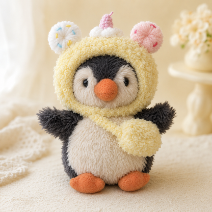 Amusable peanut/Small peanut penguin outfit - Donut Hood & Crossbody Bag Set