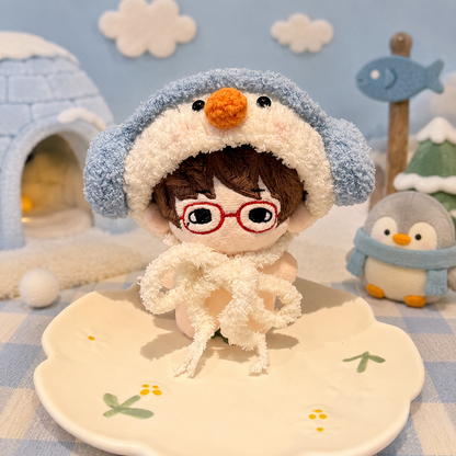 Amusable peanut/Small peanut penguin outfit - Snowman Earmuff Hood