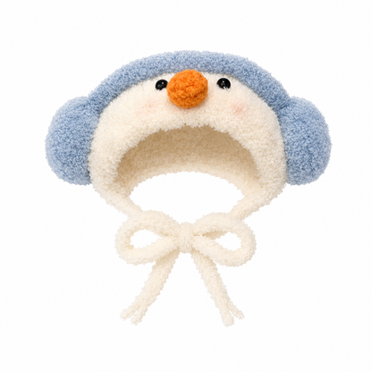 Amusable peanut/Small peanut penguin outfit - Snowman Earmuff Hood