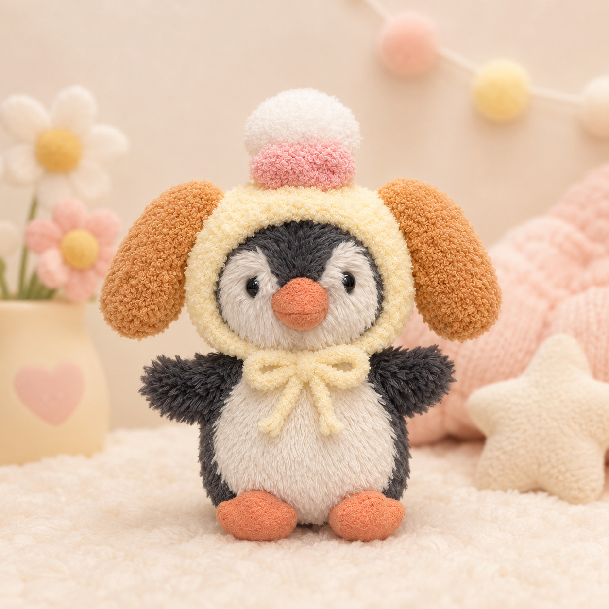 Amusable peanut/Small peanut penguin outfit - Cookie Puppy Hood