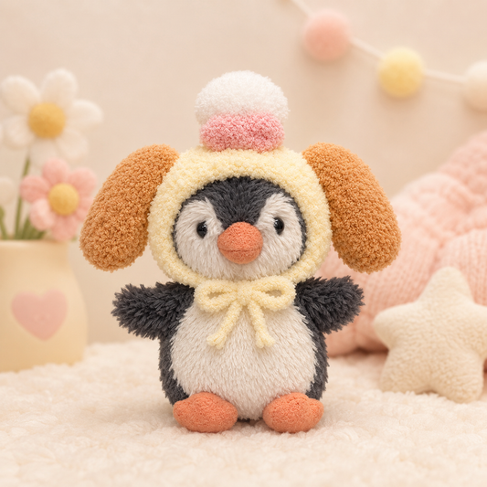 Amusable peanut/Small peanut penguin outfit - Cookie Puppy Hood