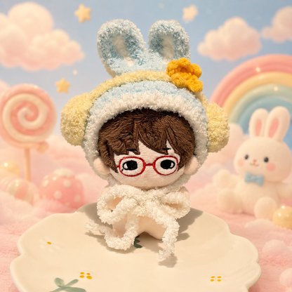 Amusable peanut/Small peanut penguin outfit - Baby Blue Bunny Hood