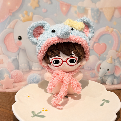 Amusable peanut/Small peanut penguin outfit - Plush Elephant Hood