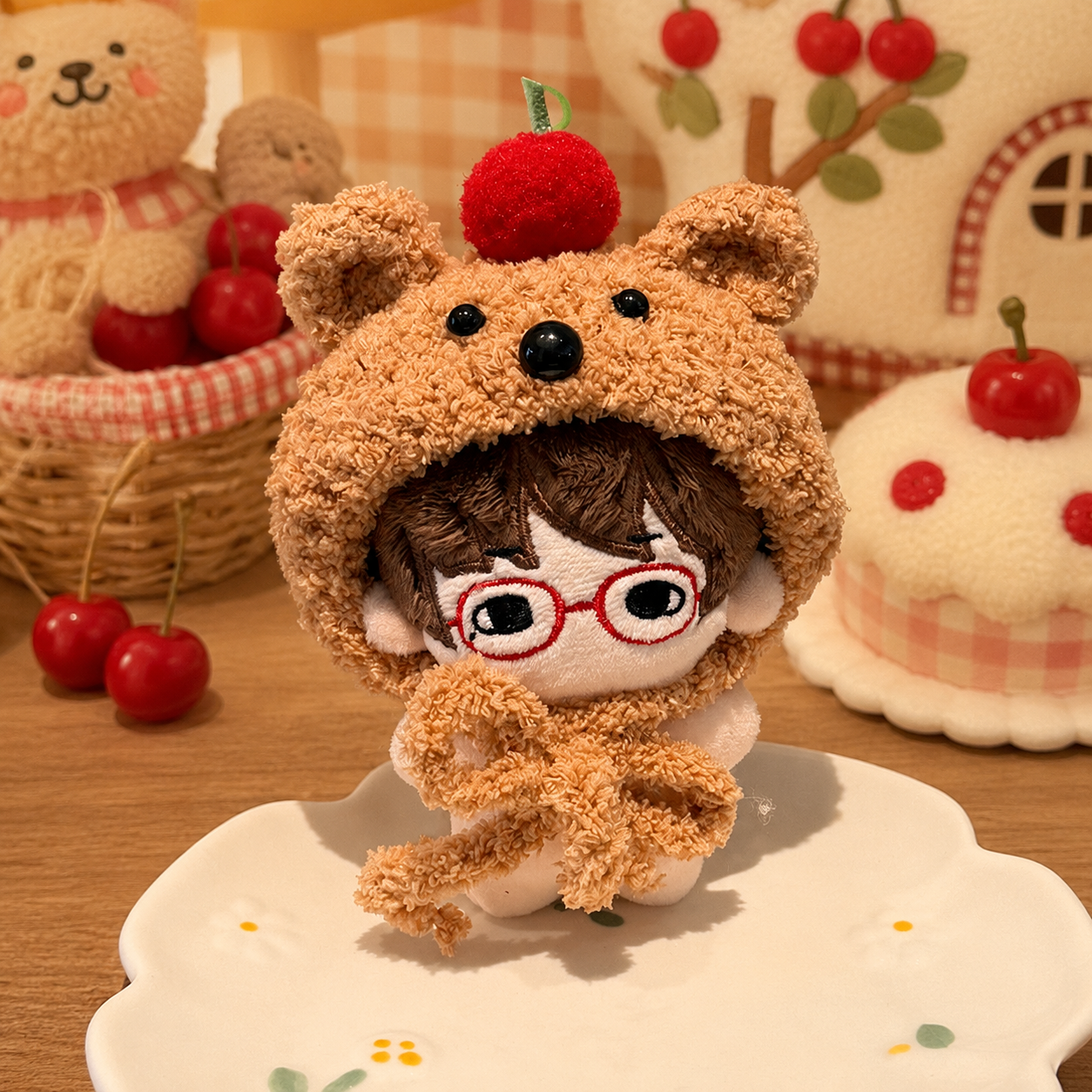 Amusable peanut/Small peanut penguin outfit - Cherry Bear Hood
