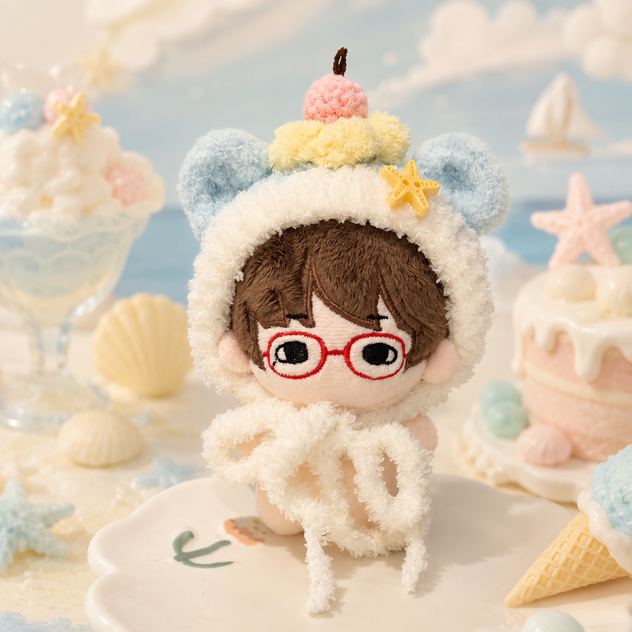 Amusable peanut/Small peanut penguin outfit - Cherry Cake Hood