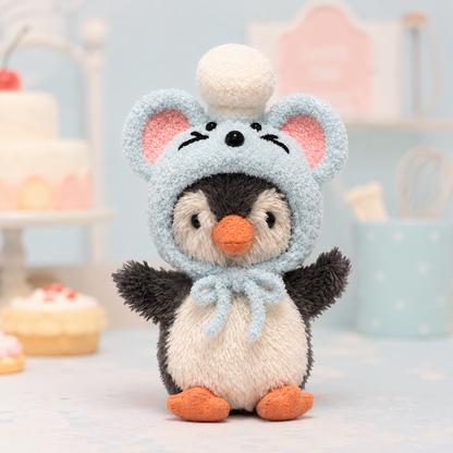 Amusable peanut/Small peanut penguin outfit - Chef Mouse Hood