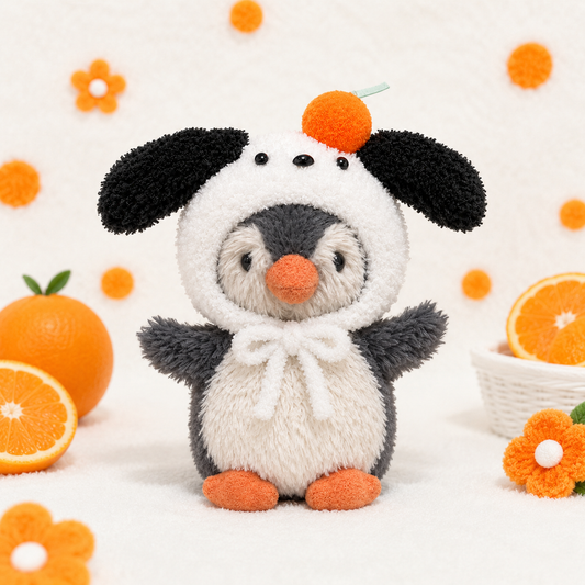 Amusable peanut/Small peanut penguin outfit - Plush Puppy Hood
