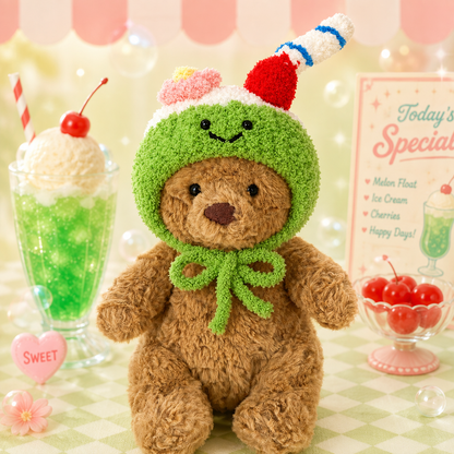 Tiny Bartholomew Bear clothes outfits - Coconut Hood
