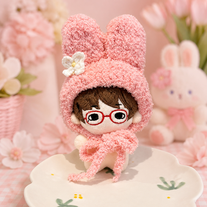 Amusable peanut/Small peanut penguin outfit - Pink Bunny Hood
