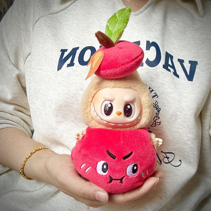 4inch bag charm cute custom clothes outfits - red apple set