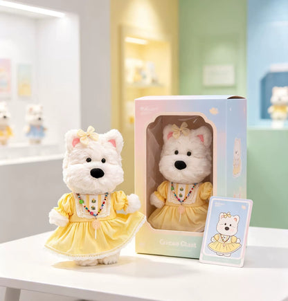 Yellow Daisy Dress for Bartholomew Bear Plush – 14-Inch Outfit