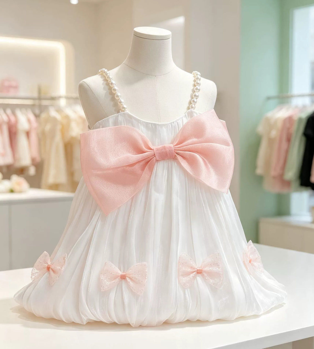 Twilight Cloud Tulle Dress for Bartholomew Bear Plush – 10–14 Inch Outfit