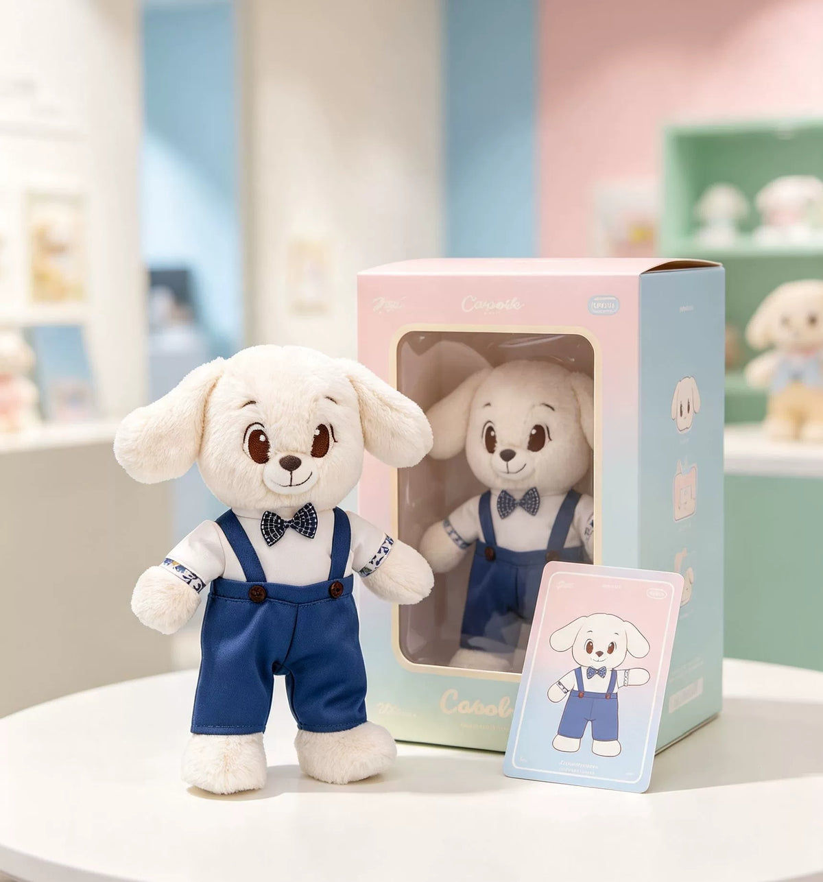 Bow Tie & Suspenders Set for Bartholomew Bear Plush – 10-Inch Outfit