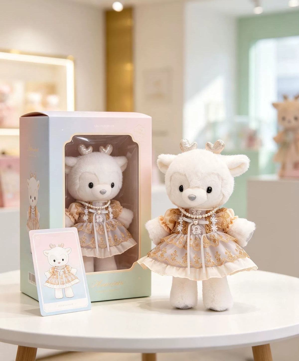 Golden Era Dress for Bartholomew Bear Plush – 14-Inch Outfit