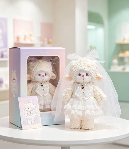 Moonlight Bridal Dress for Bartholomew Bear Plush – 10–14 Inch Outfit