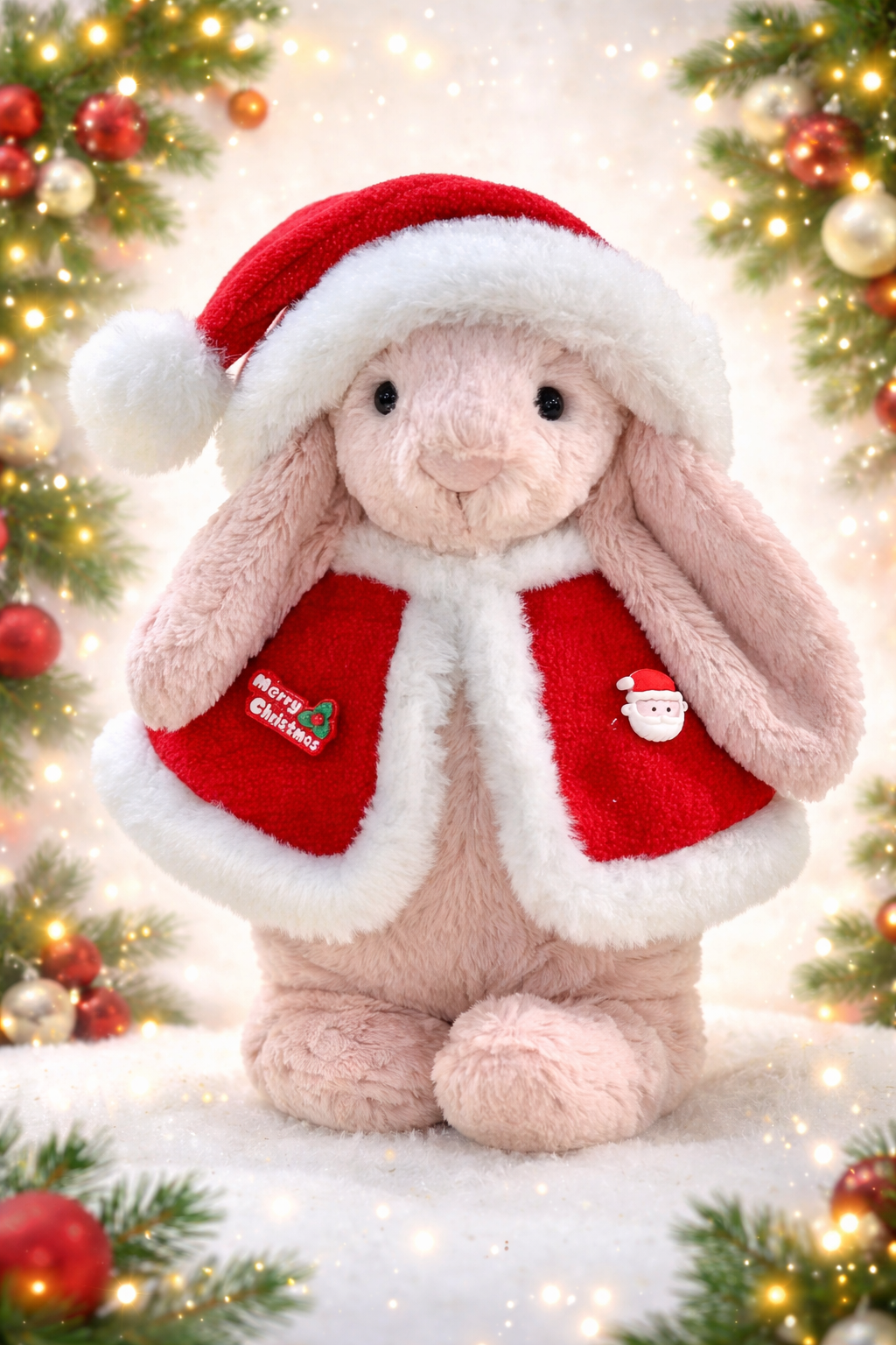 Christmas Cloak for Bartholomew Bear Plush – 10-Inch Outfit