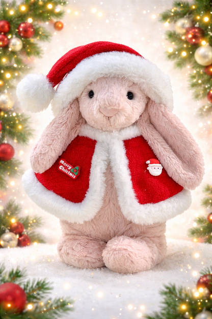 Christmas Cloak for Bartholomew Bear Plush – 10-Inch Outfit
