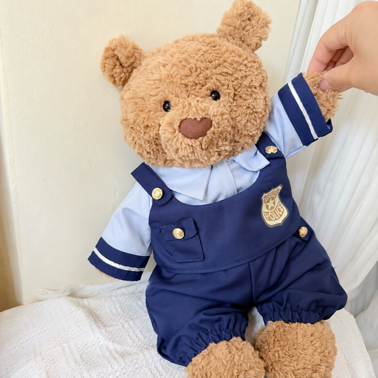 Bunny Officer Bloomer Outfit Set for Bartholomew Bear Plush – 14-Inch Outfit