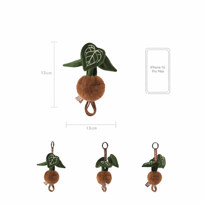 PlushWoods - Mini Plant Charm Keychain - multiple color/style